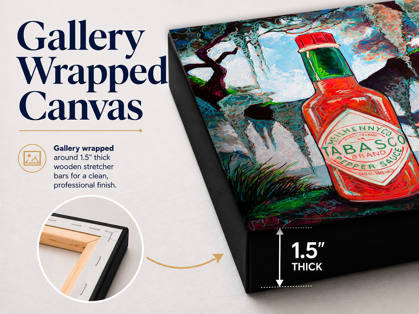Tabasco Bottle Swamp Scene
