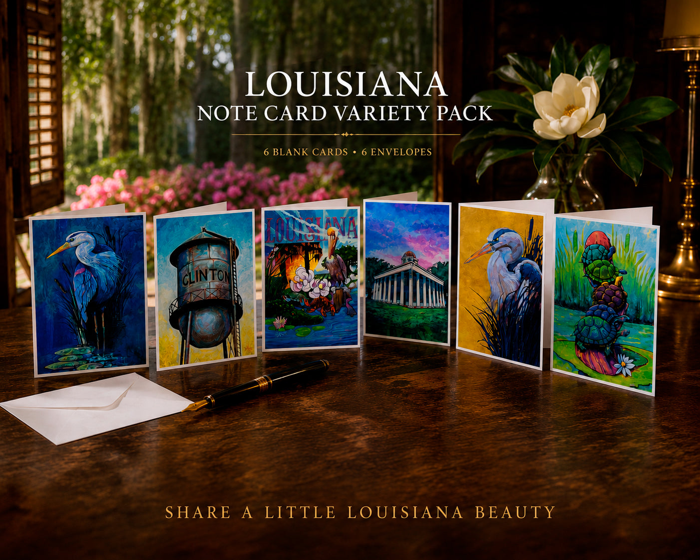 Louisiana Beauty Note Cards Variety Set 1