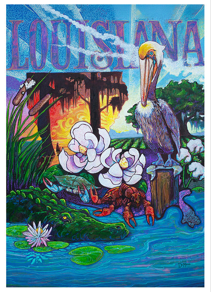 Louisiana Cotton and Crawfish Note Cards