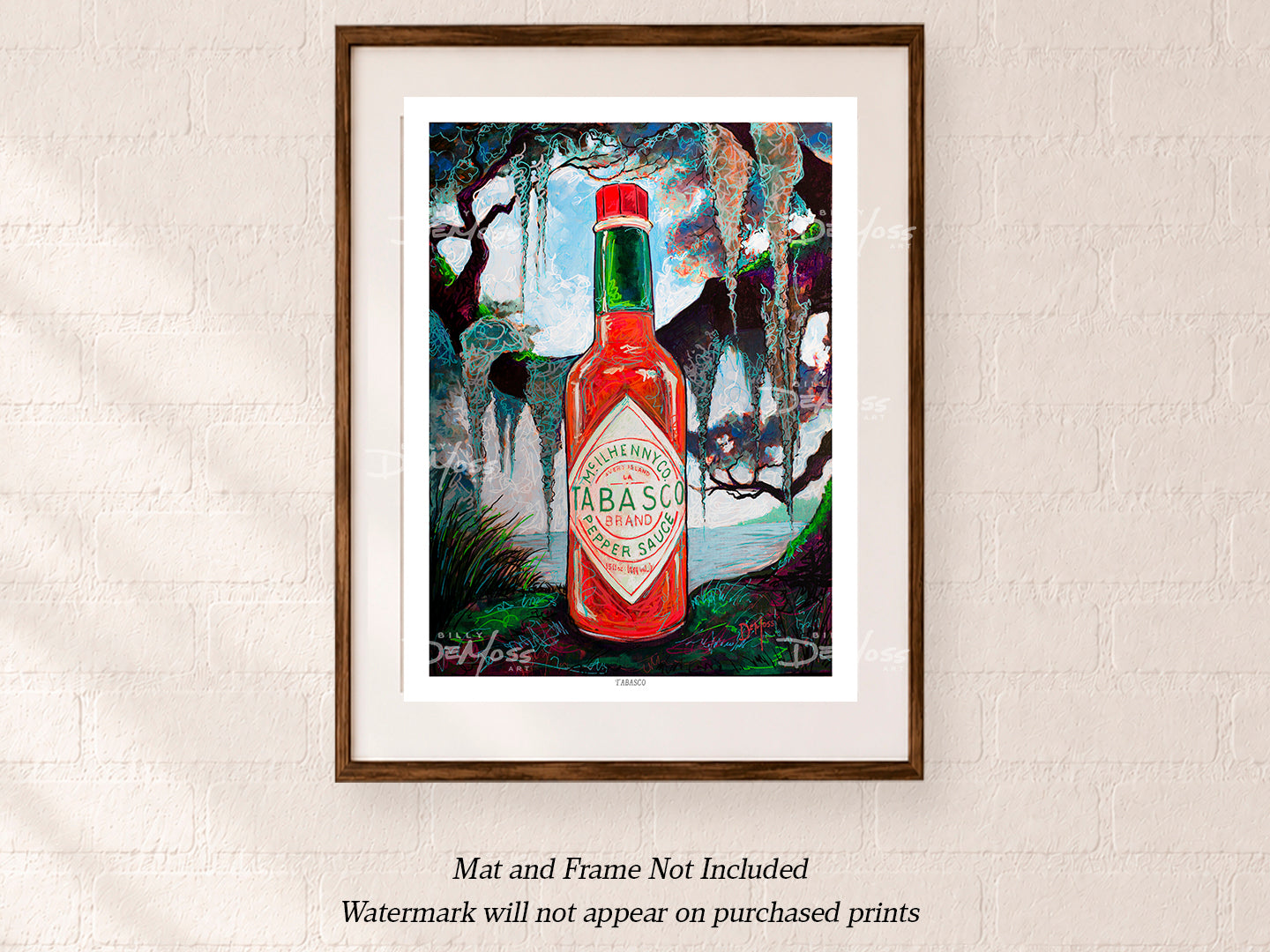 Tabasco Bottle Swamp Scene